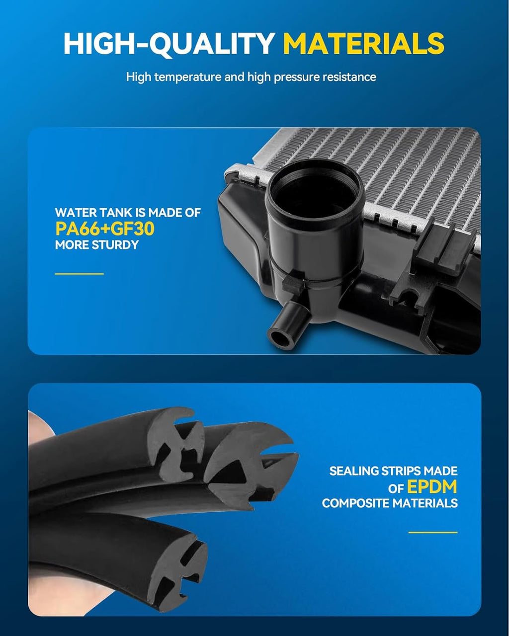 PHILTOP CU13106 Car Radiators Fit for Corolla, Matrix, Vibe