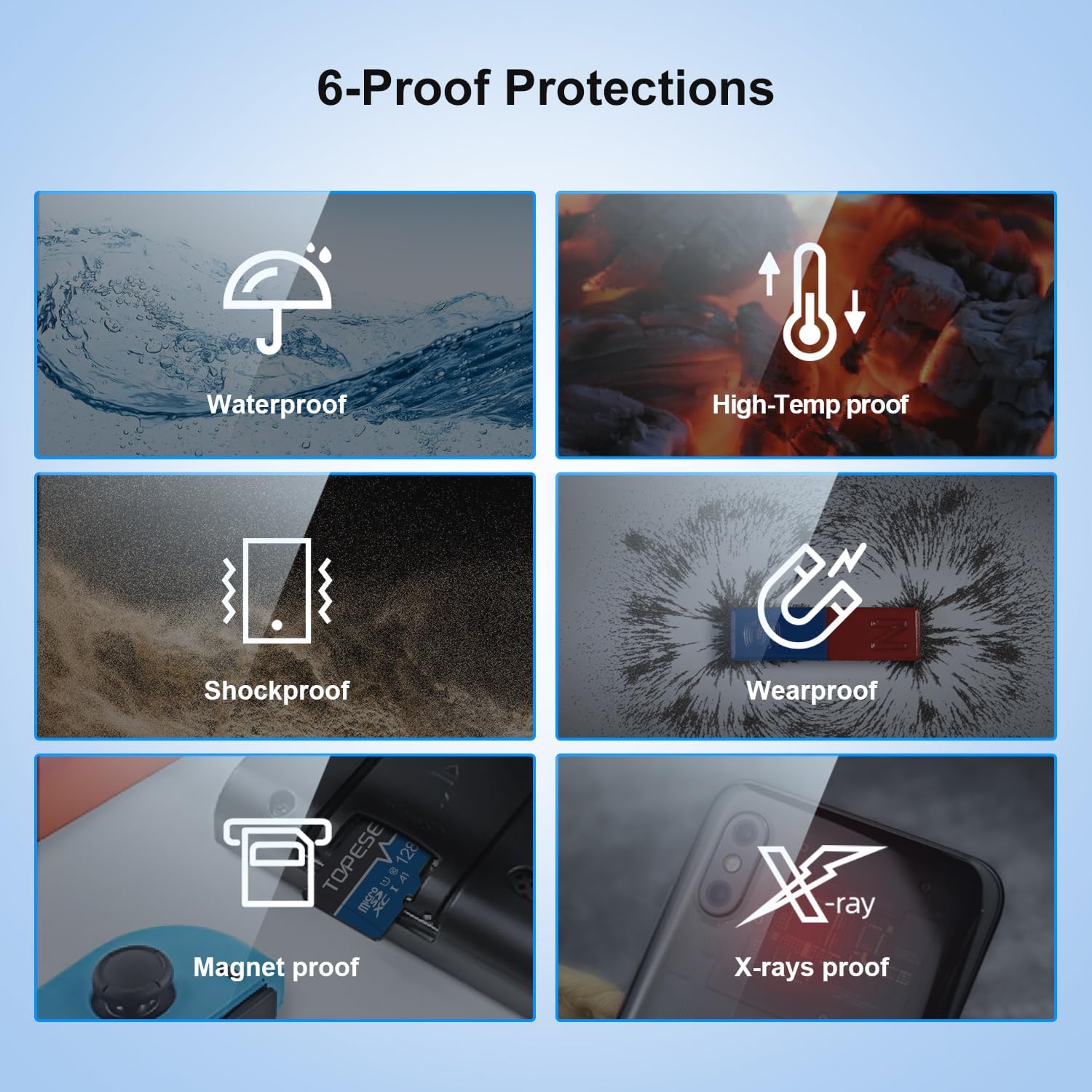 128GB Micro SD Card with Adapter Class 10 Micro SDXC Card UHS-1 Memory Card High Speed TF Card for Camera