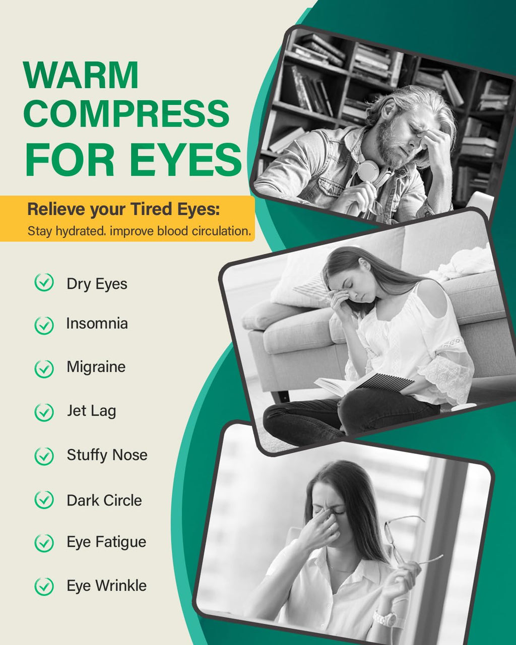 20-Pack Steam Eye Masks for Dry Eyes, Self Heating Warm Compress, 4 Flavors
