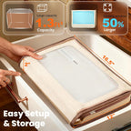 Extra Large Folding Bread Proofing Box, Dough Proofer 66-108°F Temp Control 1-48H Timer, Sourdough Starter Warmer