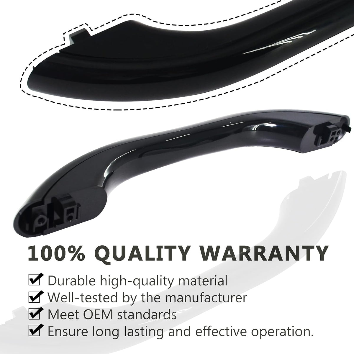WB15X10144 Microwave Door Handle Black Compatible with GE