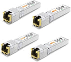 4Pack 10Gb SFP+ to RJ45 Ethernet Transceiver, 10Gbase-T Copper SFP Module