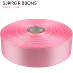 1 Inch Pink Satin Ribbon 50 Yards Single Face Polyester