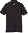 Boys' Short Sleeve Pique Polo Uniform Shirt (Standard & Husky)
