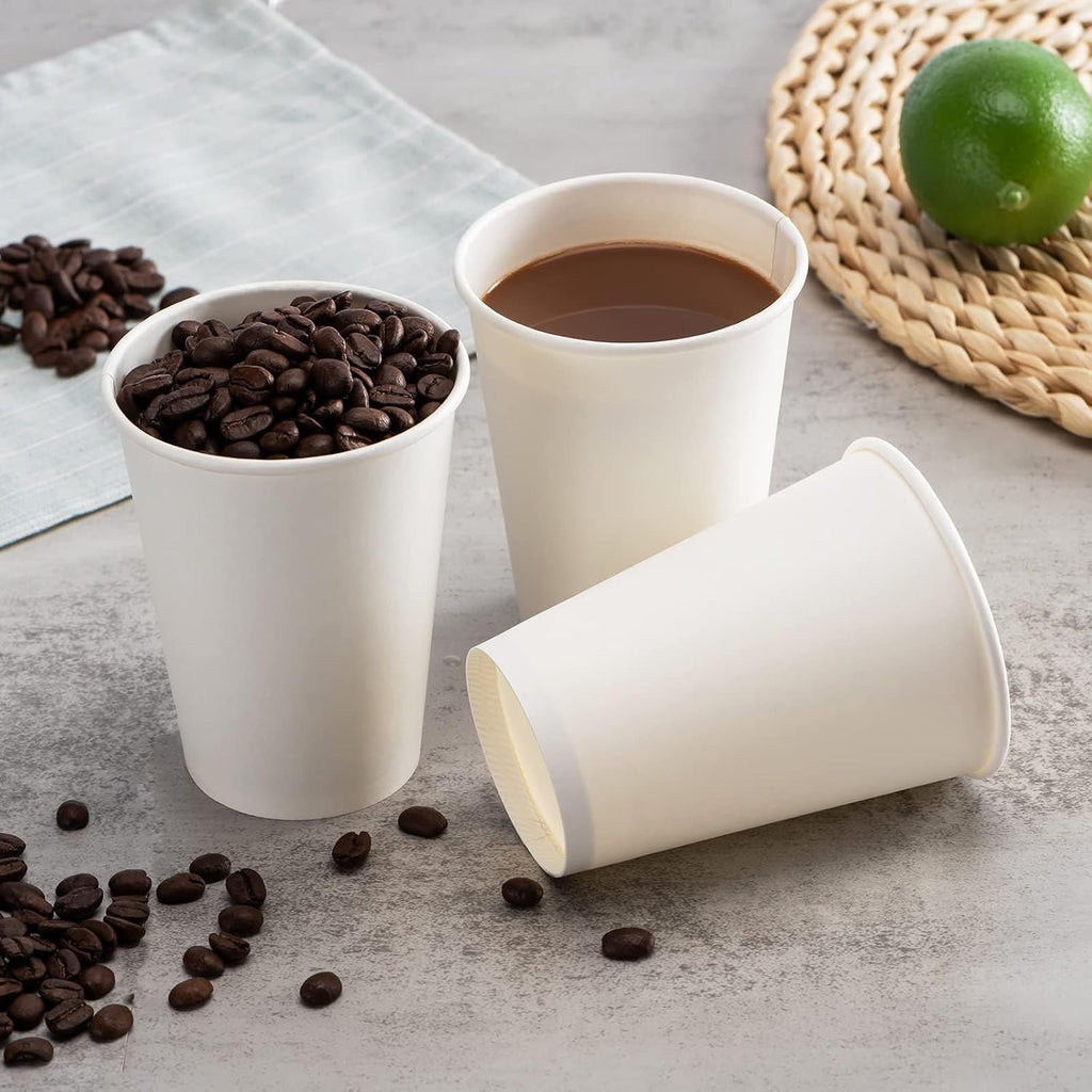 Paper Coffee Cups 12 oz 300 pack, Ideal for Coffee, Hot Drinks