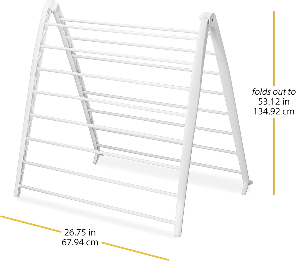 Spacemaker Folding Drying Rack, Freestanding Indoor Clothes Dryer, Space Saving Compact Design, 6"L x 26"W x 51.5"H