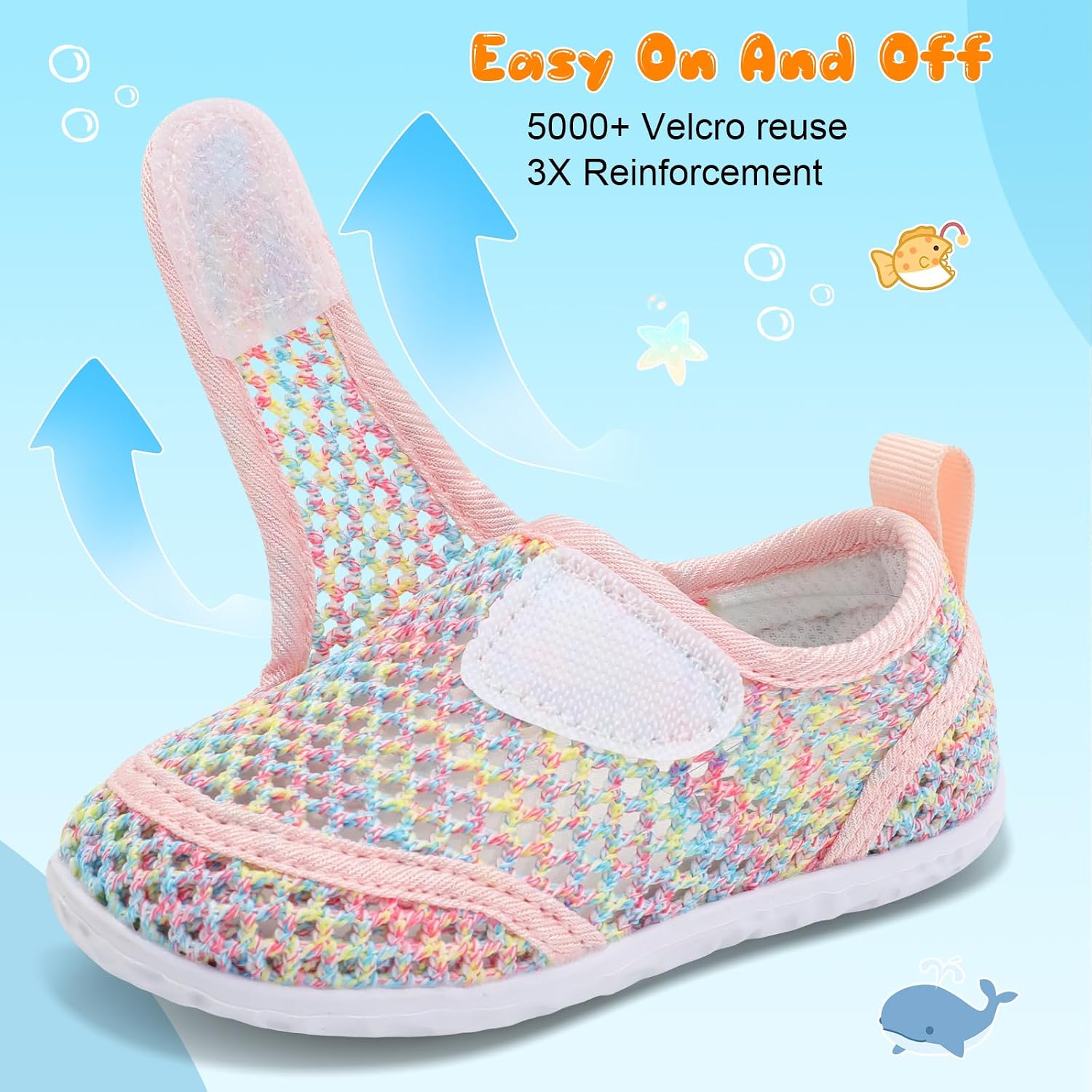Toddler Water Shoes Boys Girls Swim Shoes Quick Dry Kids Aqua Socks Barefoot for Beach Swimming Pool