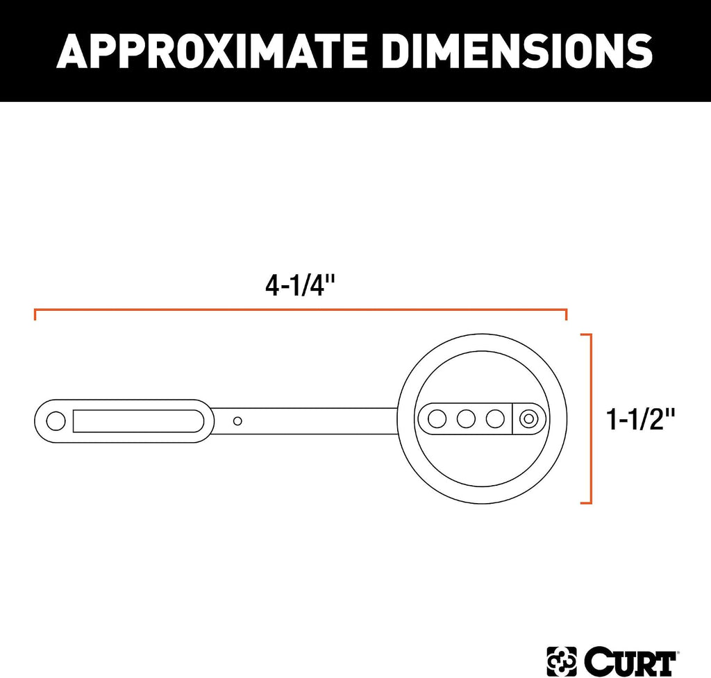58405 Vehicle-Side 4-Pin Flat Trailer Wiring Harness with 36-Inch Wires, Fits 1-1/4-Inch License Plate Light Hole