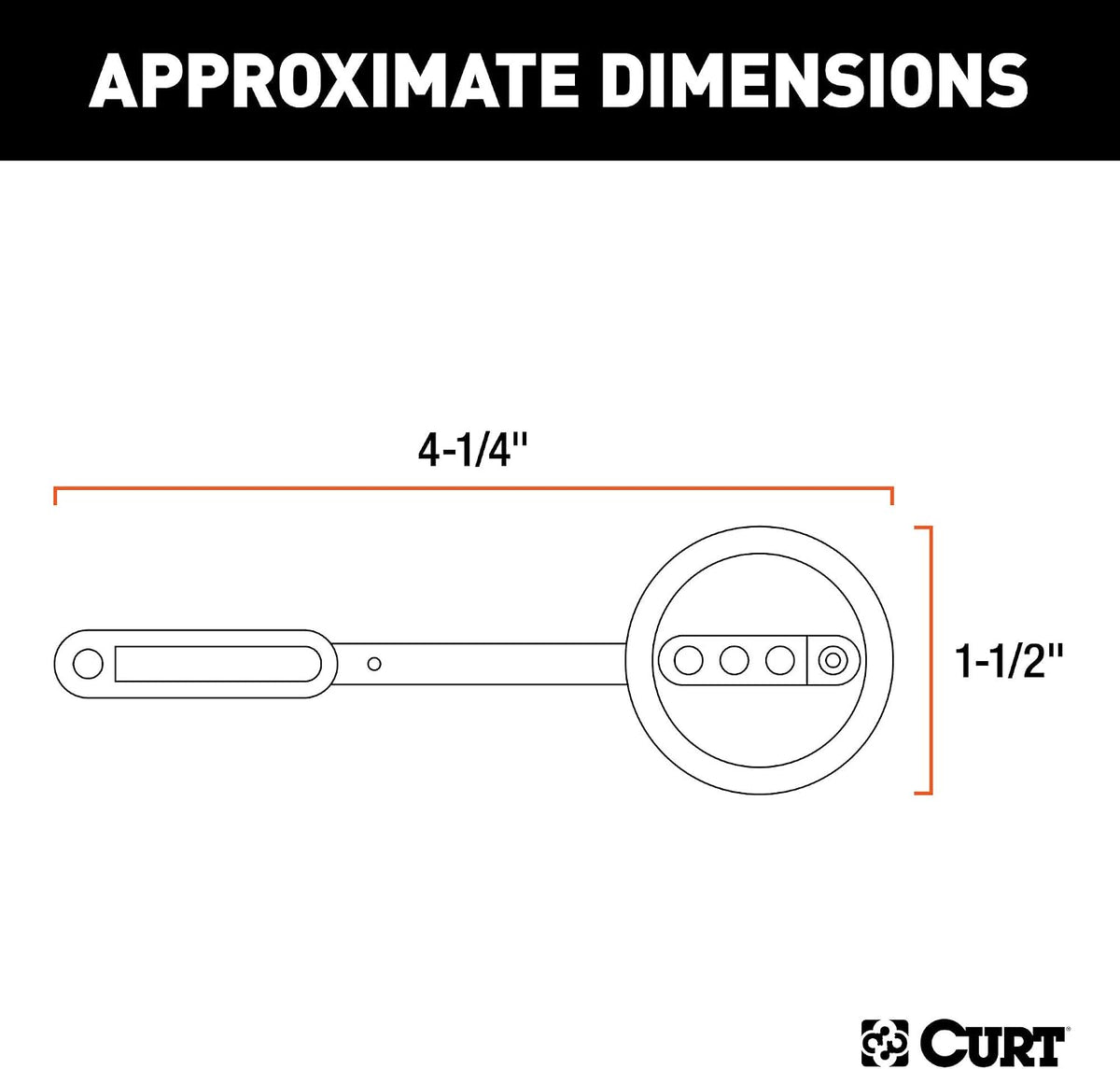 58405 Vehicle-Side 4-Pin Flat Trailer Wiring Harness with 36-Inch Wires, Fits 1-1/4-Inch License Plate Light Hole