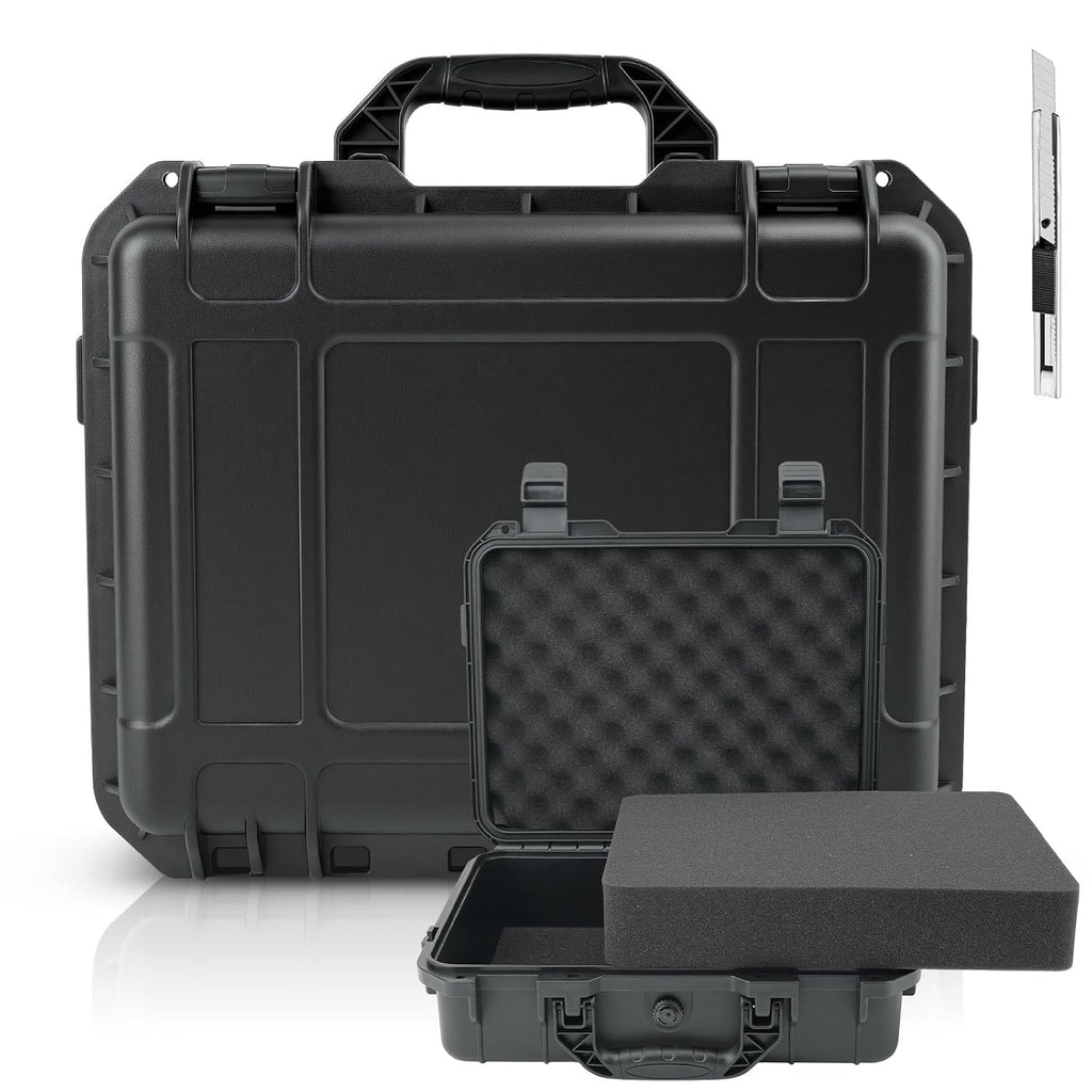 Hard Case with DIY Customizable Foam Insert 14.3 x 11.4 x 4.5 Inch