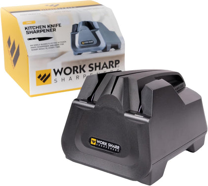 Electric Kitchen Knife Sharpener - Get knives ready for cookouts and BBQ's- Fits in Kitchen Drawer, Sharpens every