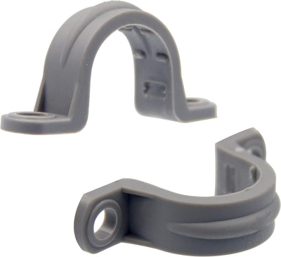 12pcs 3/4 Inch PVC Pipe Straps, 2 Holes Plastic Conduit Strap for PVC Pipes, Conduit and Cables, UL Listed