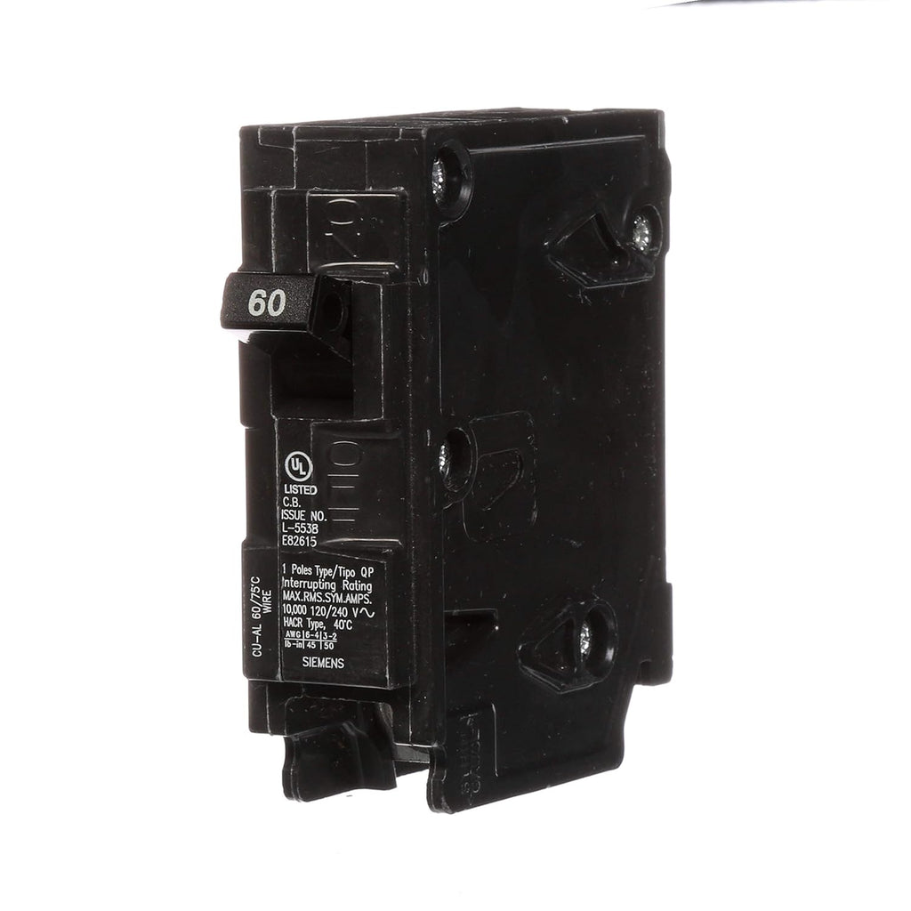 Siemens Q160 60-Amp 1 Pole 120-Volt Circuit Breaker