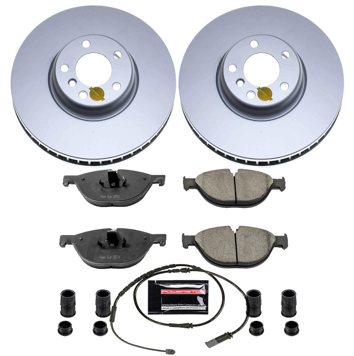 PowerStop Z23 Brake Pad & Fully Coated Rotor Kit Front CRK6026