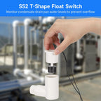 6 Pcs SS2 L-Shape AC Float Switches, 3/4 in Adapter, 6 ft Wire for HVAC