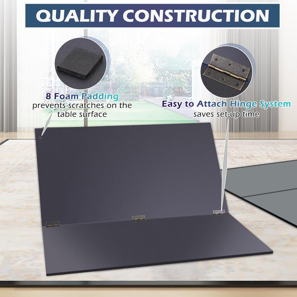 Ping Pong Table Top, Foldable Table Tennis Table Topper for Pool Table, Indoor Outdoor Table Tennis Conversion Top