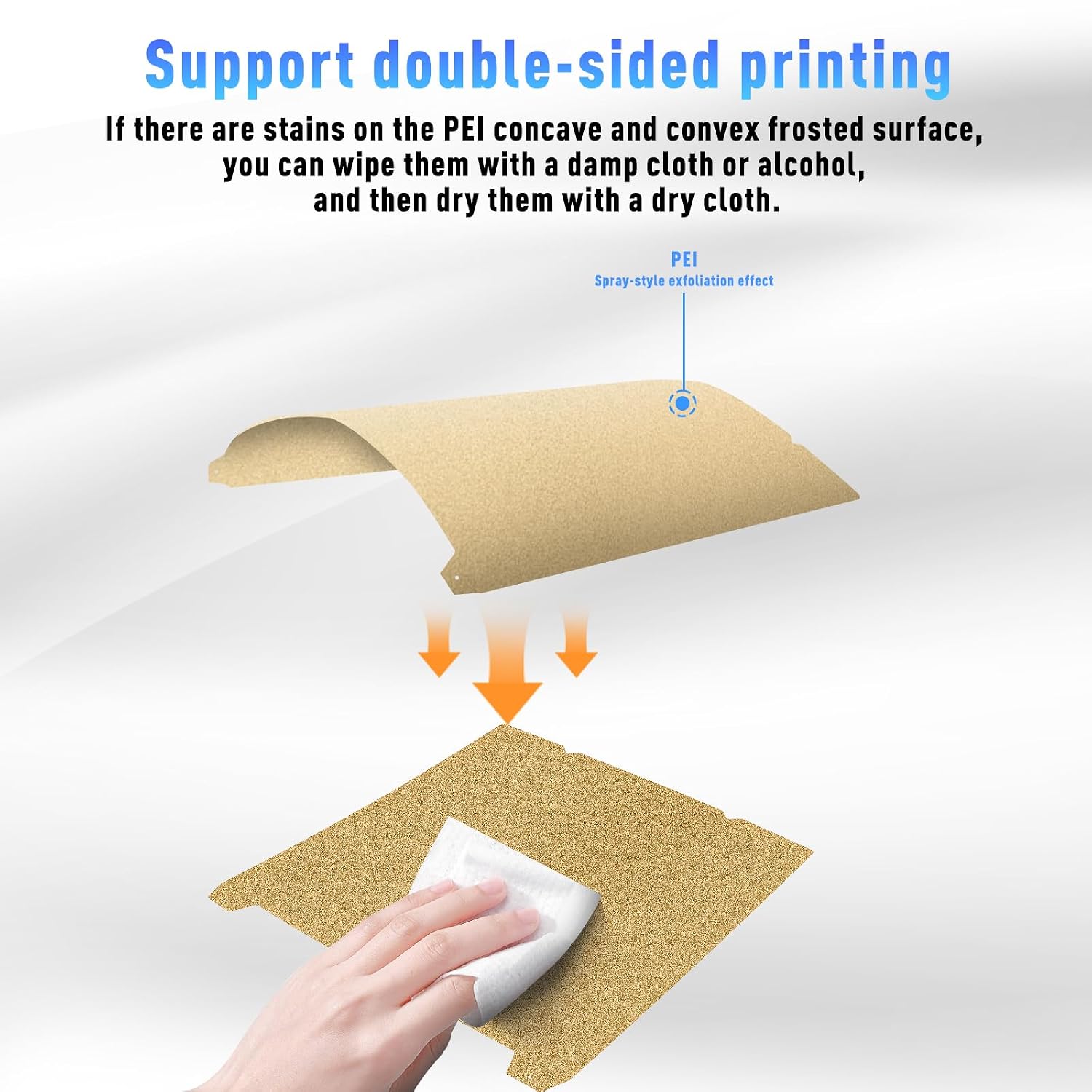 235x235mm K1C/MAX/Ender-3 v3 PEI Build Plate for Ender 3 V3, K1/K1C/Ender 3 V3 KE, Double Sided Textured Flexible