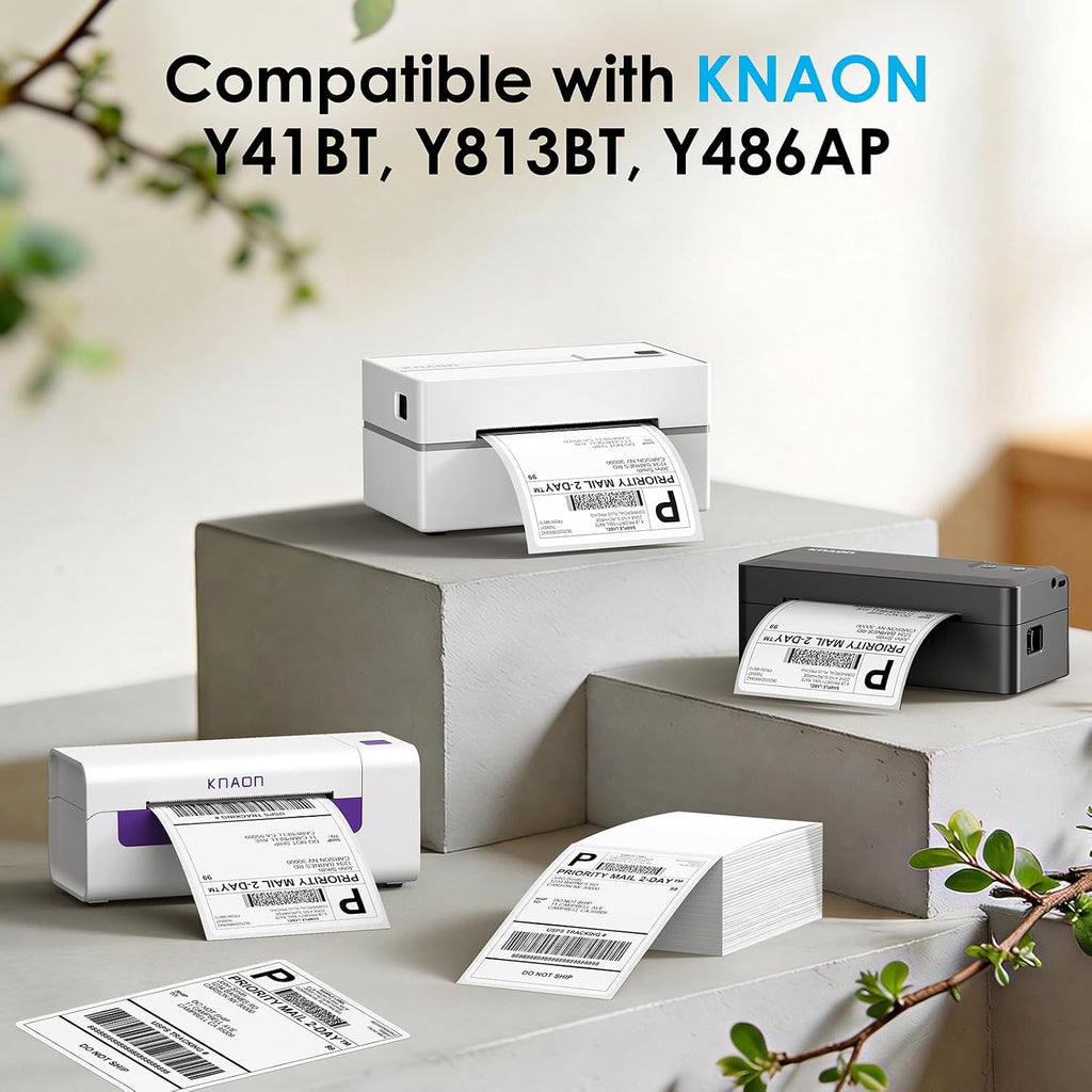 4x6 Thermal Shipping Labels - 500 Pack Fanfold, Direct Thermal Labels | Return Address Shipping Labels – Perforated
