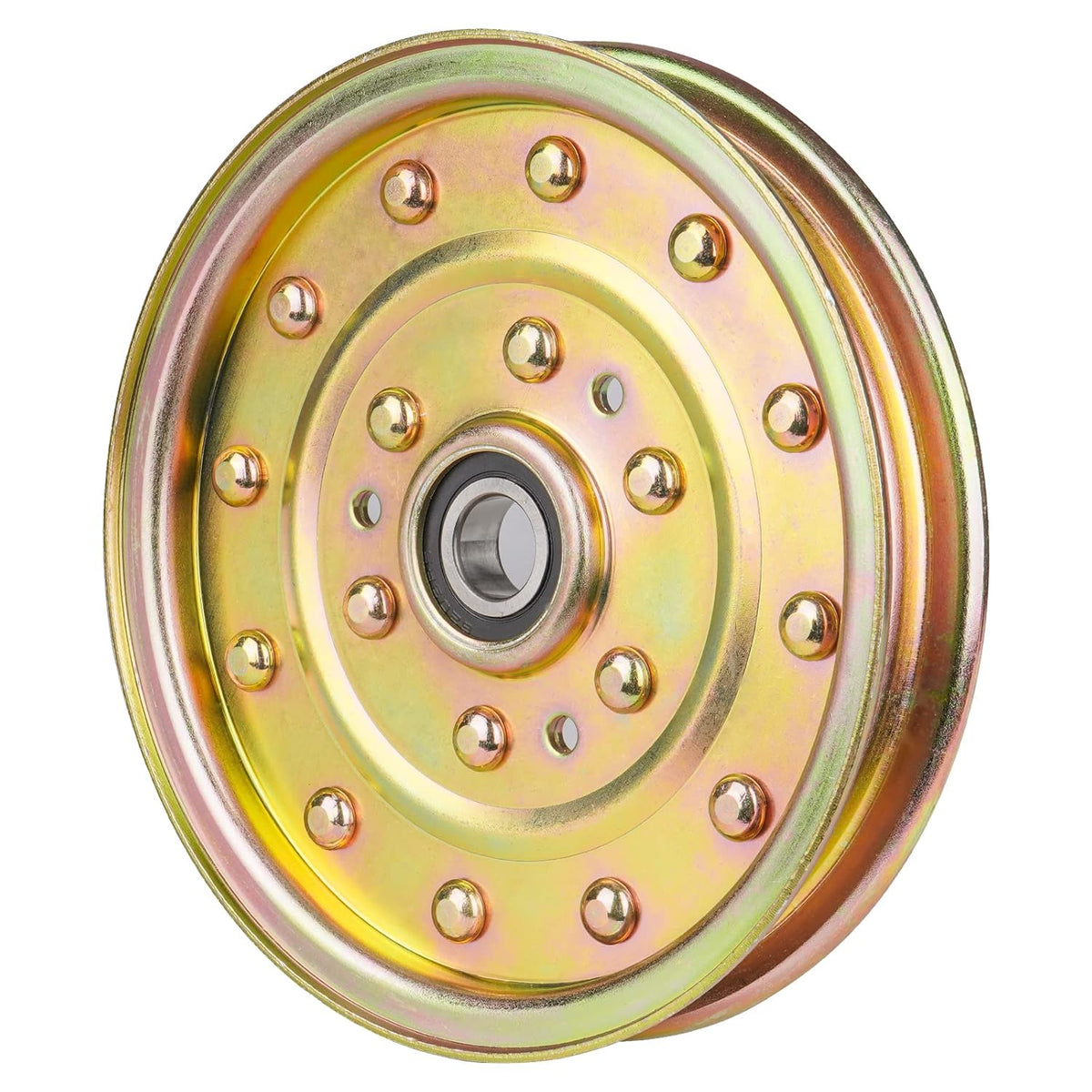 1-633109 116-4667 Flat Idler Pulley for Exmark Toro Lazer Z Z400 Z500 Z553 Z580 Z Master 52" 60" 72" Deck, Replace for 126-7685 132-9424, Fit for AC AS ASX HP LC XP XS Series Lawn Mower (2 Pack)