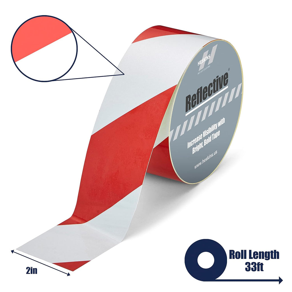Reflective Tape Red/White 2"x 10yds