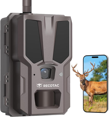 Sense Cellular Trail Camera - 32MP 1296P Game Camera with AI Photo Upscale,4G LTE Trail Cam No WiFi Need,No Glow