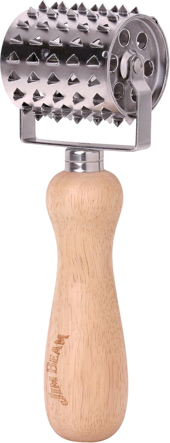 Style Asia Jim Beam JB0150 Rolling Vintage Style Meat Tenderizer, Silver