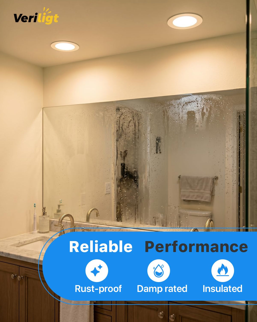 2 Pack 4 Inch LED Recessed Retrofit Can Lights, 5CCT Dimmable