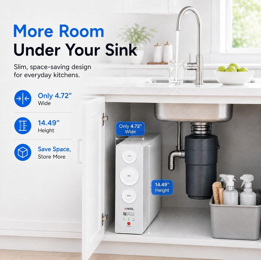 X2 Tankless Reverse Osmosis System, 700 GPD, Under Sink RO Filter