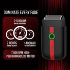 Veloce Lite Foil Shaver, Electric Razor for Face and Head