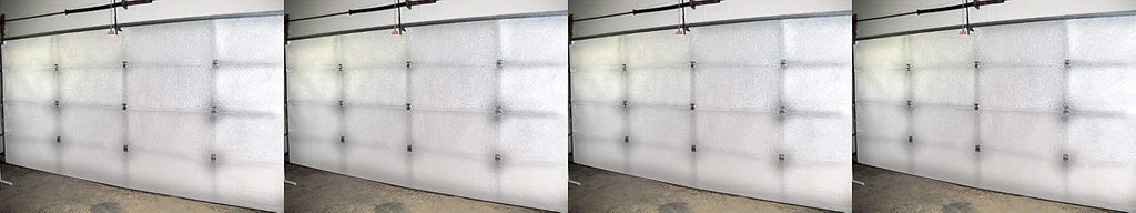 NASA TECH White Reflective Foam Core 2 Car Garage Door Insulation Kit 16FT (Wide) x 8FT (HIGH) R Value 8.0 New and