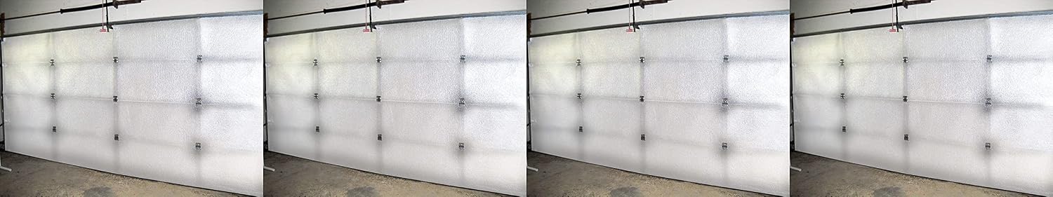 NASA TECH White Reflective Foam Core 2 Car Garage Door Insulation Kit 16FT (Wide) x 8FT (HIGH) R Value 8.0 New and