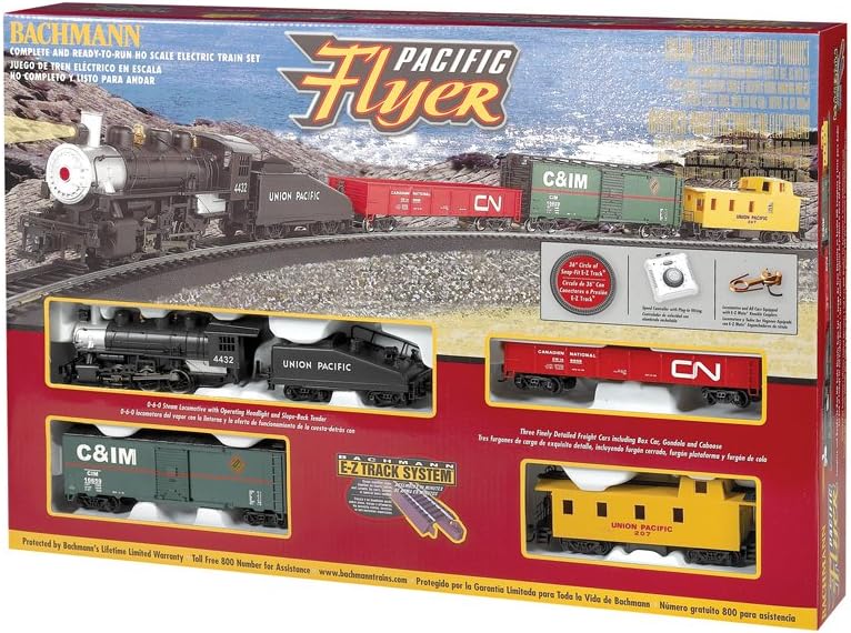 Trains - Pacific Flyer Ready To Run Electric Train Set - HO Scale