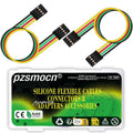 10 Sets / 60 Pcs for Dupont 2.54mm 4-Pin Connector Kit 24AWG 20cm