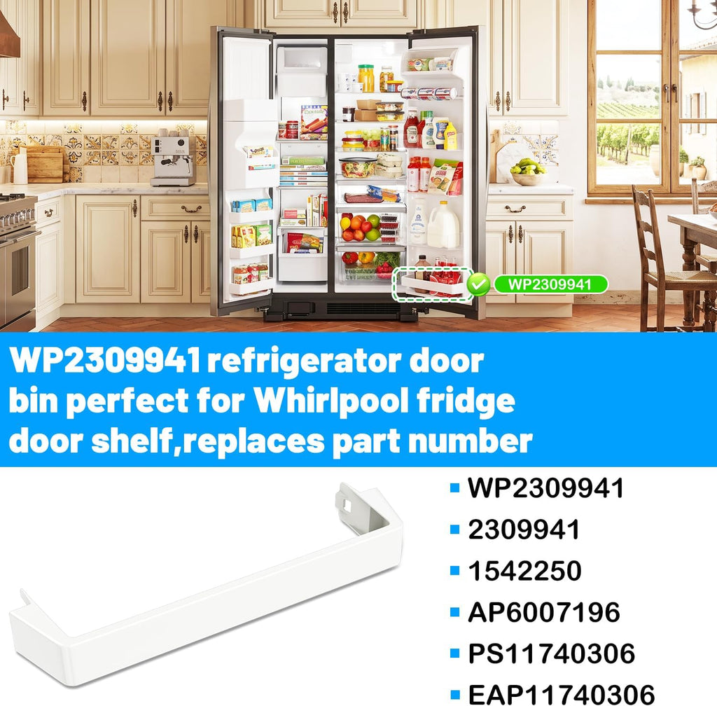 WP2309941 Refrigerator Door Shelf Bar for Whirlpool Refrigerator Shelf Part