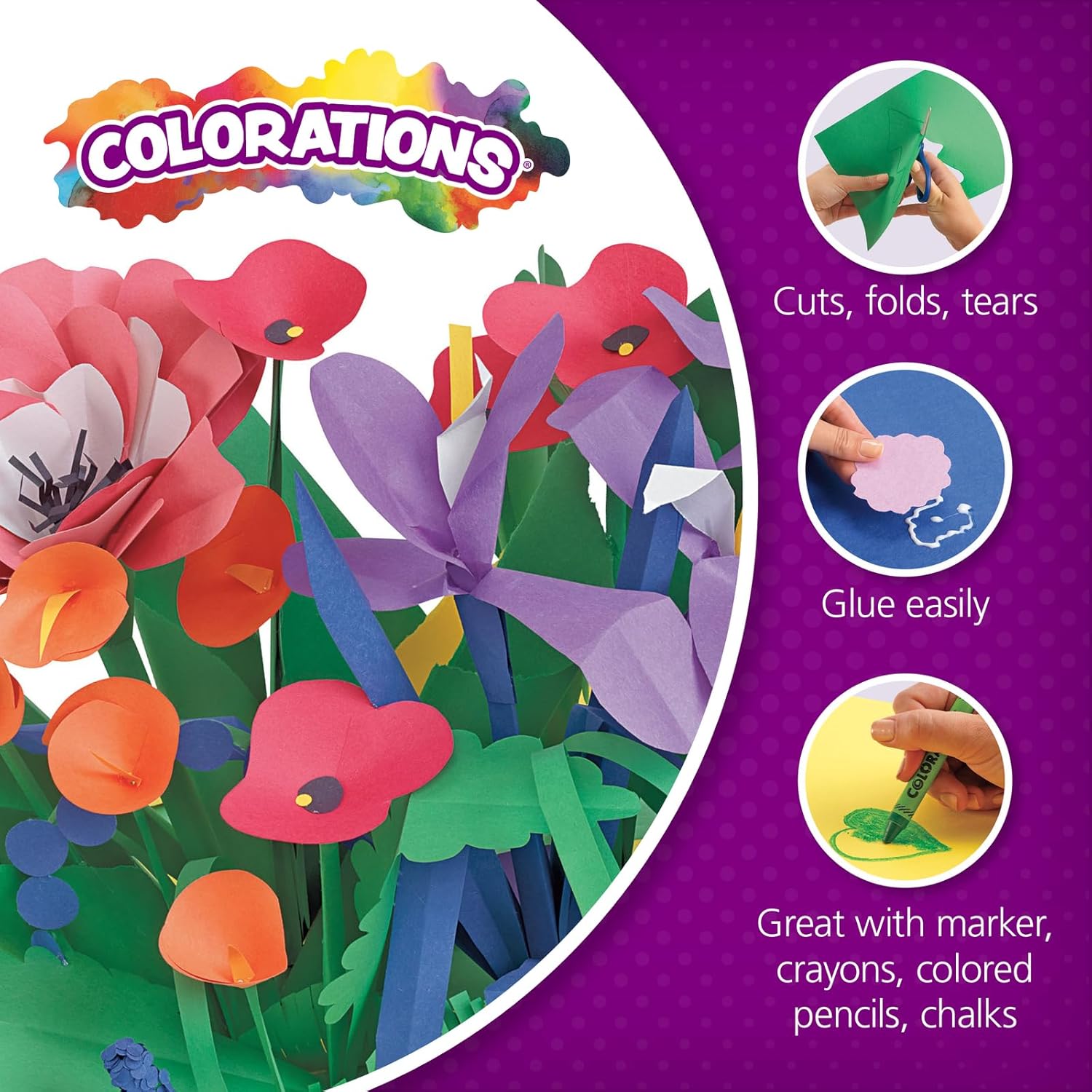 Construction Paper, Classroom Art Supplies, 9" x 12" Craft Paper 2200 Sheet Pack, Heavyweight Construction Paper