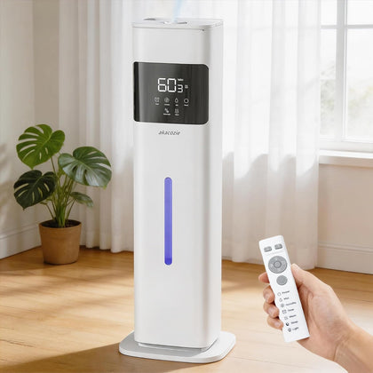 Humidifiers for Bedroom, Humidifier Large Room, White | Warm & Cool Mist, 2.1Gal/8L, 500 sq ft Coverage, Run 48H
