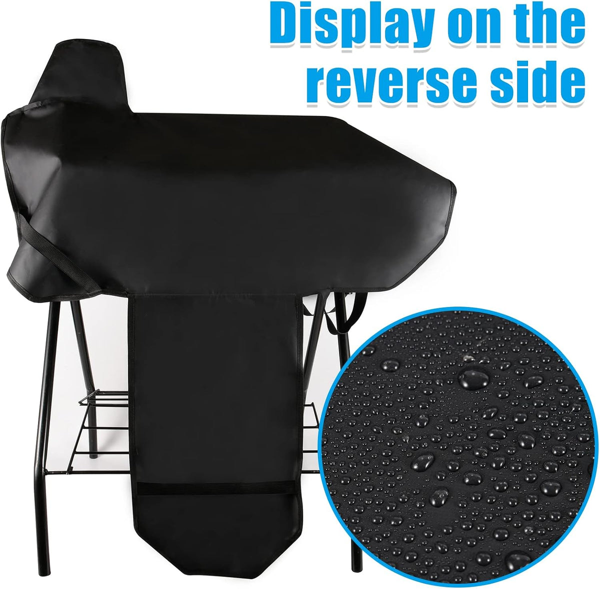 Waterproof Western Horse Saddle Cover with Elastic Straps to Securely Attach Each Corners and Fenders - Fits Most