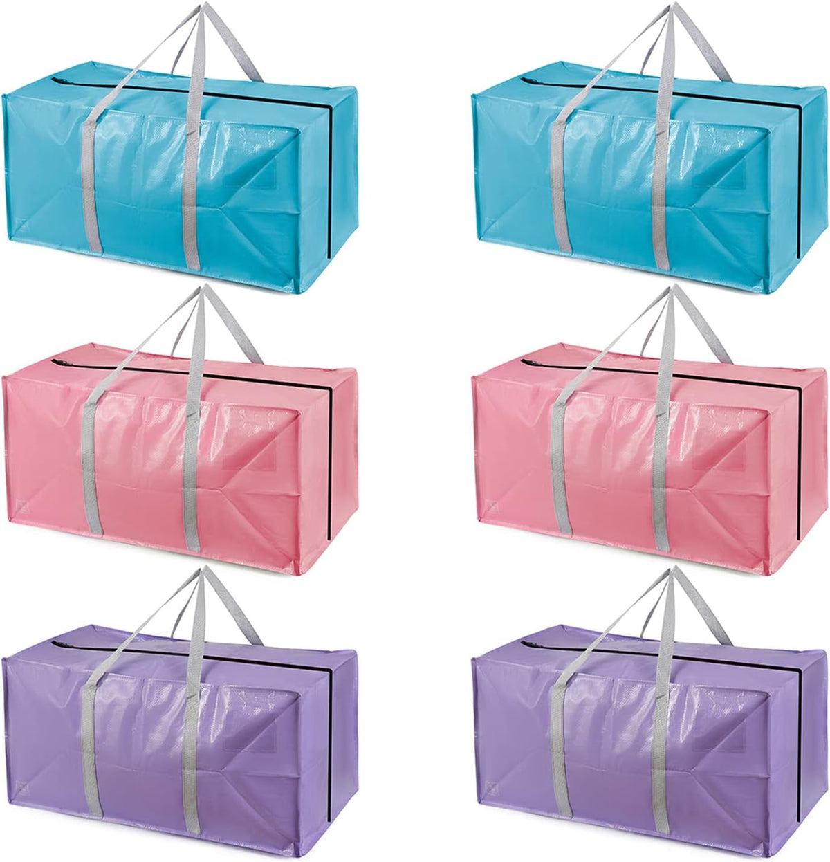 Heavy Duty Extra Large Moving Bags with Extra Long Handles -Includes Backpack Straps - Easy Storage For Space Saving