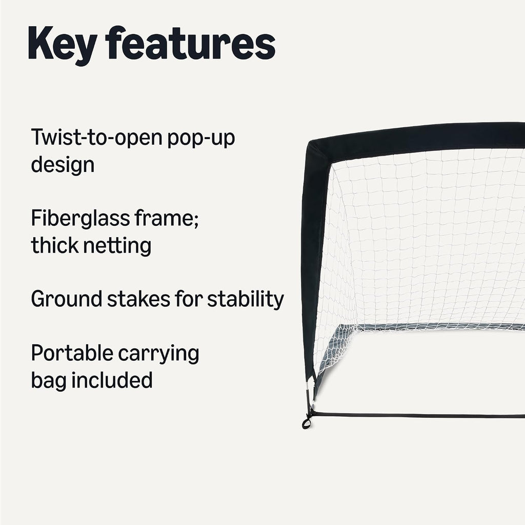 Portable Pop Up Soccer Goal Net for Backyard Training