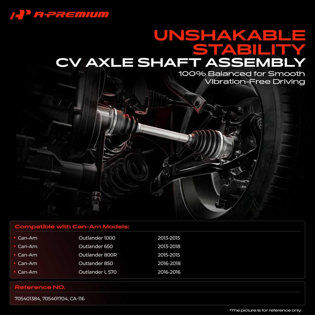 A-Premium Front CV Axle Shaft Assembly for Can-Am Models