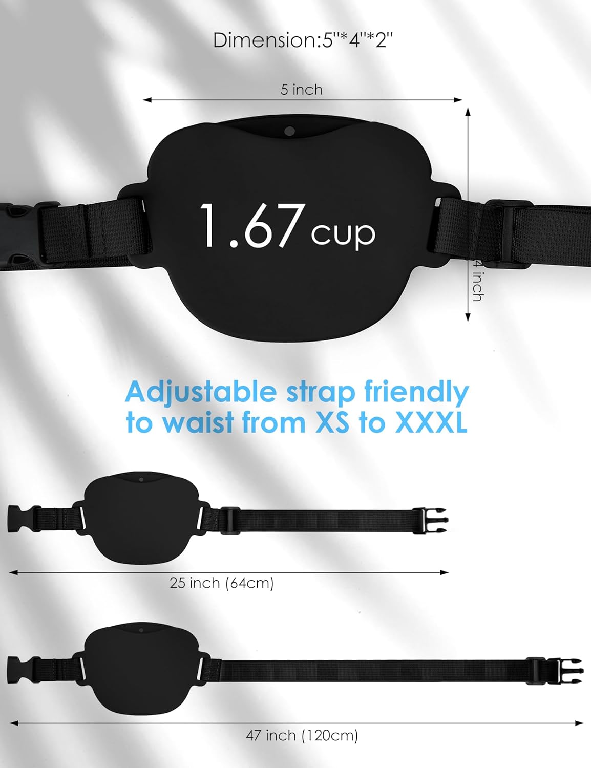 Dog Treat Pouch with Training Clicker, Upgrade Stronger Magnetic Closure to Avoid Spilling, 1.67 Cup Silicone Treat