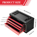 4-Drawer Tool Chest with Lock,Portable Tool Box with Handle