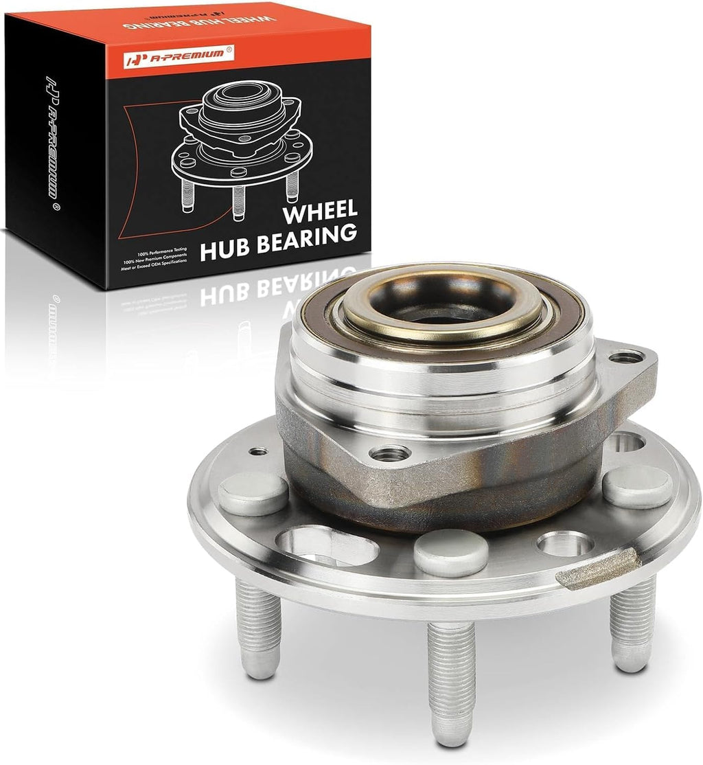 A-Premium Wheel Bearing Hub Assembly with 5-Lug Compatible with Chevy, GMC