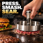 Stainless Steel Burger Press with Patty Ring
