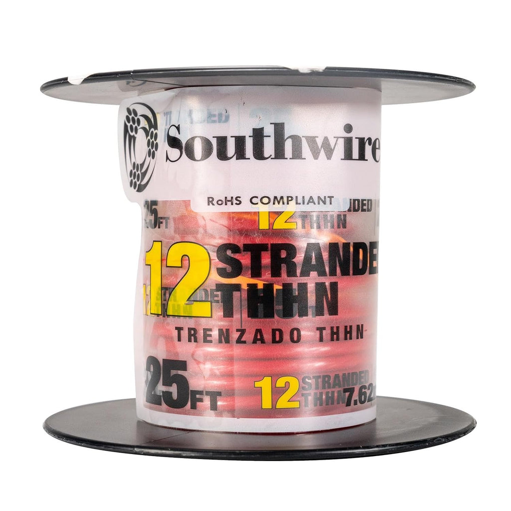 15 ft. 12/3 Black/White/Green Solid CU THHN Tri-Wire