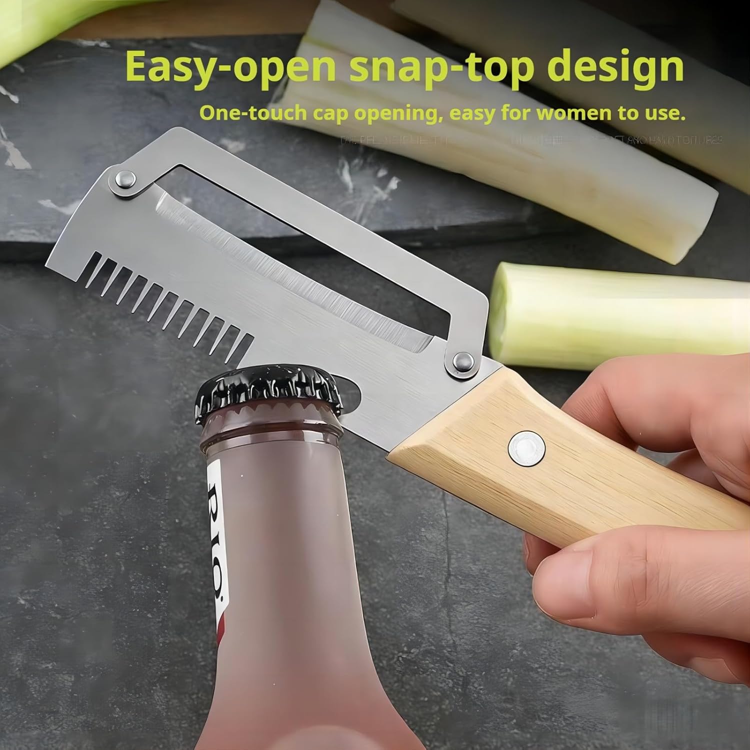 vegetable peeler，3 in 1ultra-sharp stainless steel blade, suitable for peeling fruits and vegetables, with bottle