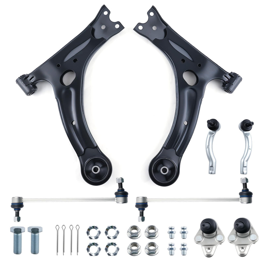 maXpeedingrods 8Pc Front Lower Control Arm Kit for Toyota Corolla 2003-2008