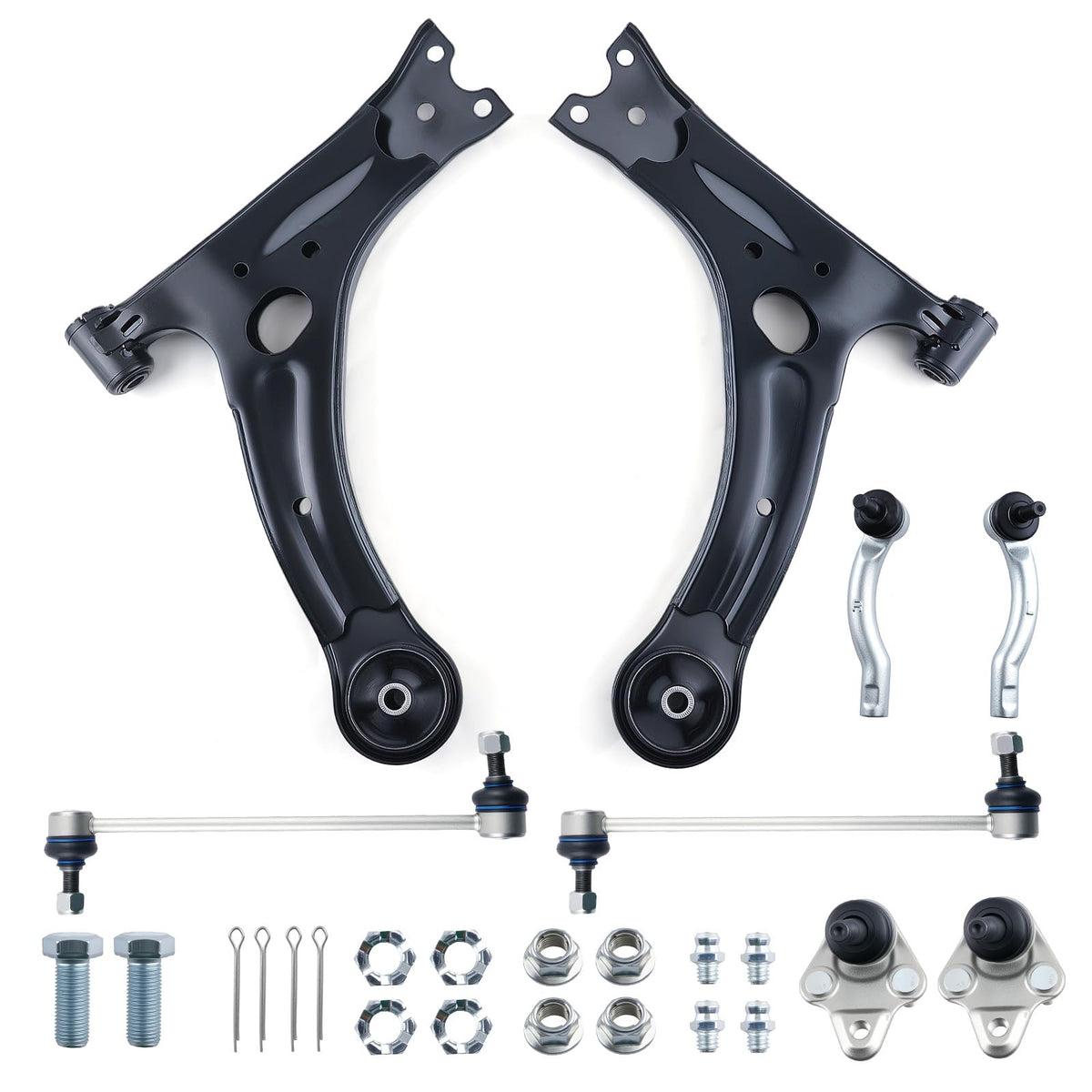 maXpeedingrods 8Pc Front Lower Control Arm Kit for Toyota Corolla 2003-2008