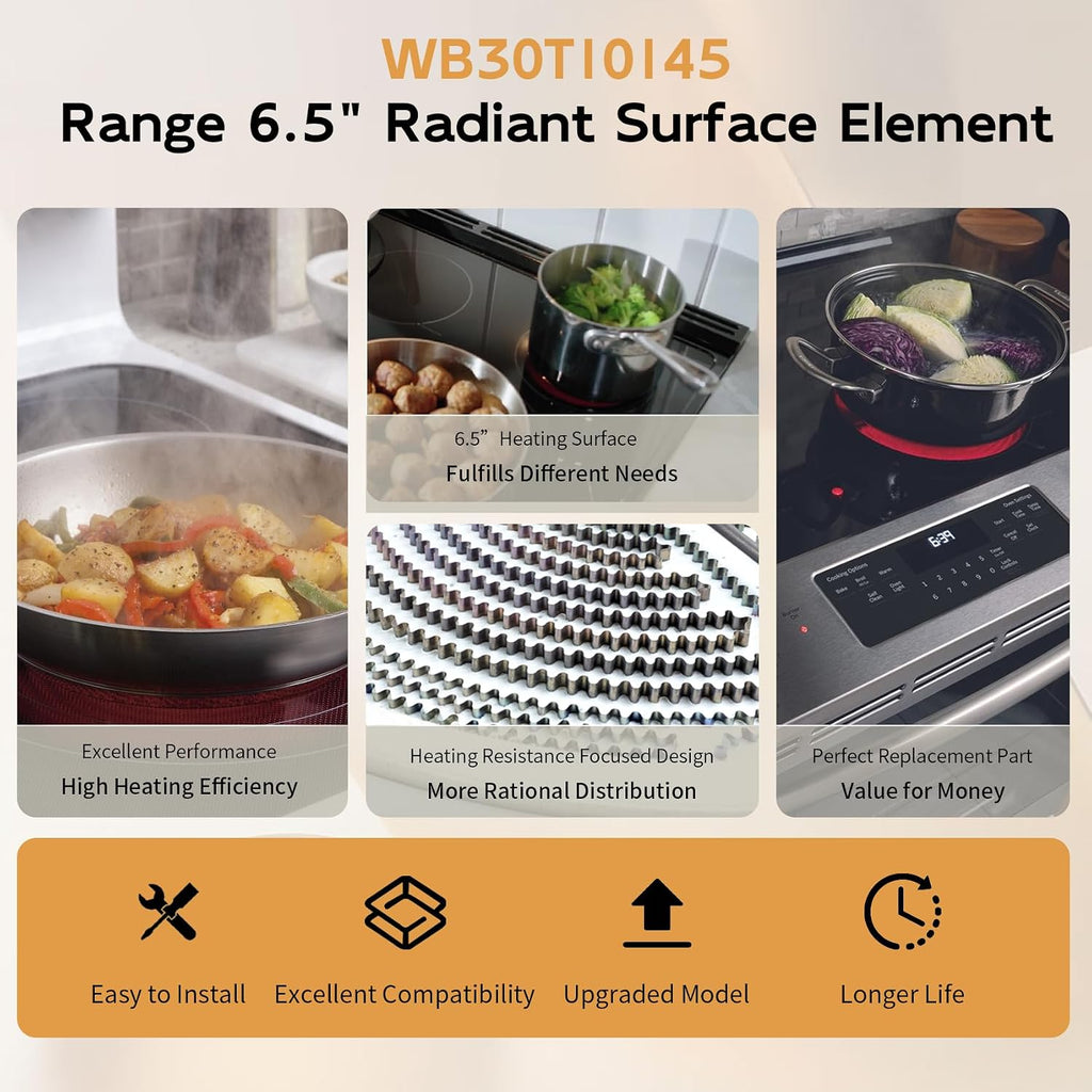 WB30T10145 5.5" Single Radiant Surface Element Compatible with GE Range