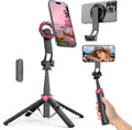 37" Magnetic Phone Tripod, 4-Leg Base with Wireless Remote | 360° Rotation, 3-in-1 Design, Wireless Remote and